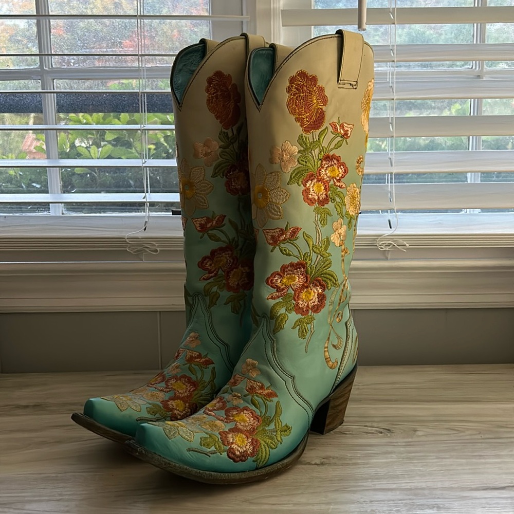 Corral turquoise cowboy boots